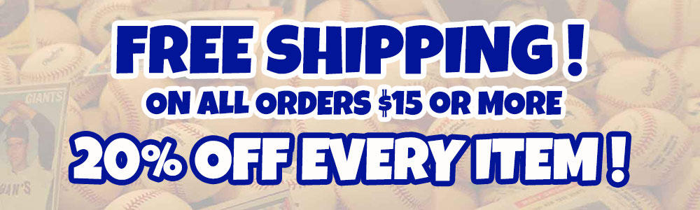 Free Shipping and 20% Off