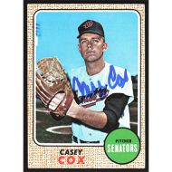 1968 Topps #66 Casey Cox Autographed