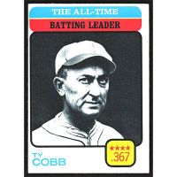 1973 Topps #475 Ty Cobb All-Time Batting Leader