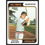 1974 Topps #411 Frank Baker