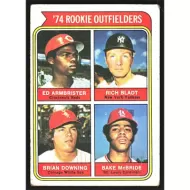 1974 Topps #601 E. Armbrister/R. Bladt/B. Downing/B. McBride Rookie Outfielders