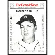 1981 Detroit News Tigers #73 Norm Cash