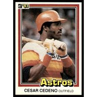 1981 Donruss #263 Cesar Cedeno