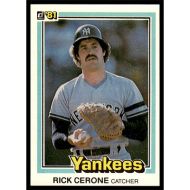 1981 Donruss #346 Rick Cerone