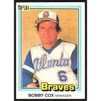 1981 Donruss #426 Bobby Cox