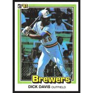 1981 Donruss #528 Dick Davis