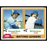 1981 Topps #1 G. Brett/B. Buckner Batting Leaders