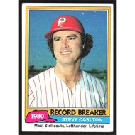 1981 Topps #202 Steve Carlton Record Breaker