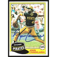 1981 Topps #265 John Candelaria Autographed