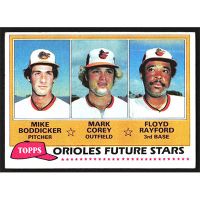 1981 Topps #399 M. Boddicker/M. Corey/F. Rayford Future Stars