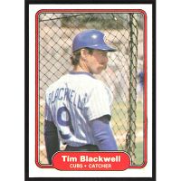 1982 Fleer #587 Tim Blackwell