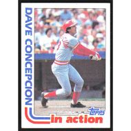 1982 Topps #661 Dave Concepcion In Action