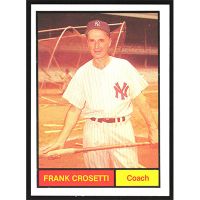 1982 Yankees Galasso 1961 Color #6 Frank Crosetti