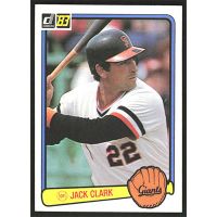 1983 Donruss #222 Jack Clark