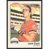 1983 Fleer #256 Jack Clark