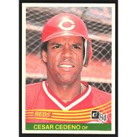 1984 Donruss #306 Cesar Cedeno