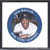 1984 Fun Foods Pin Proofs #NNO Don Baylor