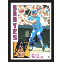 1984 Topps #255 Bruce Benedict Autographed