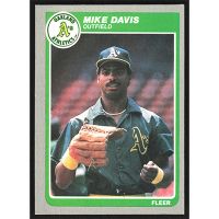 1985 Fleer #422 Mike Davis