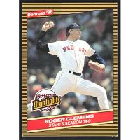 1986 Donruss Highlights #17 Roger Clemens