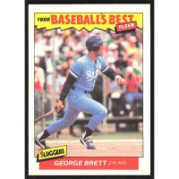 1986 Fleer Baseball's Best Sluggers vs. Pitchers #3 George Brett