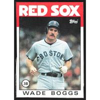 1986 Topps Wax Box Cards #B Wade Boggs