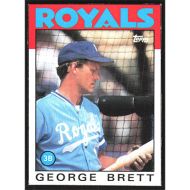 1986 Topps Wax Box Cards #C George Brett