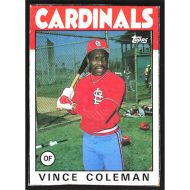 1986 Topps Wax Box Cards #D Vince Coleman