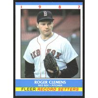 1987 Fleer Record Setters #4 Roger Clemens