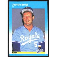 1987 Fleer Wax Box Cards #C-3 George Brett