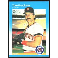 1987 Fleer #145 Tom Brookens