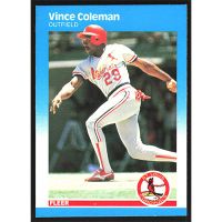 1987 Fleer #290 Vince Coleman