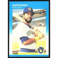 1987 Fleer #343 Cecil Cooper