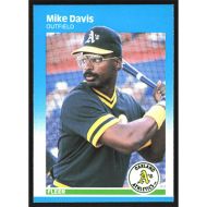 1987 Fleer #391 Mike Davis