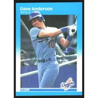 1987 Fleer #436 Dave Anderson