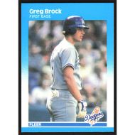 1987 Fleer #437 Greg Brock