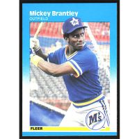 1987 Fleer #582 Mickey Brantley