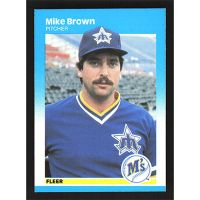 1987 Fleer #583 Mike Brown