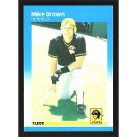 1987 Fleer #607 Mike Brown