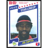 1987 M&M's Star Lineup #16 Joe Carter