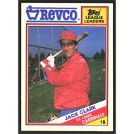 1988 Topps Revco League Leaders #4 Jack Clark