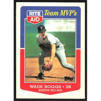 1988 Topps Rite-Aid Team MVP's #14 Wade Boggs