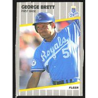 1989 Fleer Wax Box Cards #C-3 George Brett