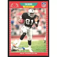 1989 Pro Set #183 Tim Brown