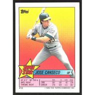 1989 Topps Stickers Backs #13 Jose Canseco