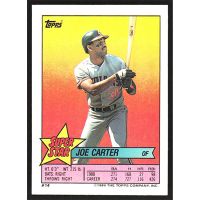 1989 Topps Stickers #14/259 Joe Carter/Roger Clemens Super Star Backs