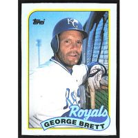 1989 Topps Wax Box Cards #A George Brett