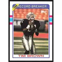 1989 Topps #2 Tim Brown Record Breaker