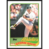 1989 Topps #701 Storm Davis