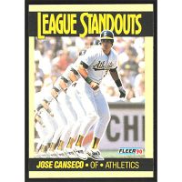 1990 Fleer League Standouts #4 Jose Canseco